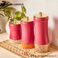 ست بانکه و جاحبوباتی 3 عددی کاراجا Gold Berry قرمز