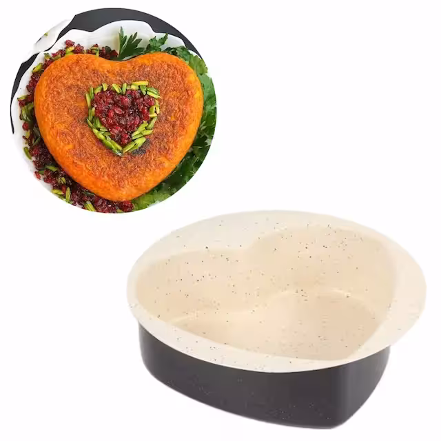 قالب تفلون قلب بزرگ