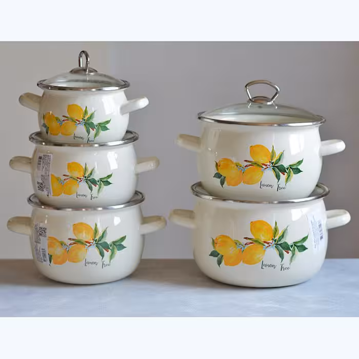 سرویس قابلمه لعابی 10 پارچه