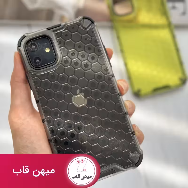 قاب موبایل آیفون اسپرت زنبوری دولایه - کد (99094)
