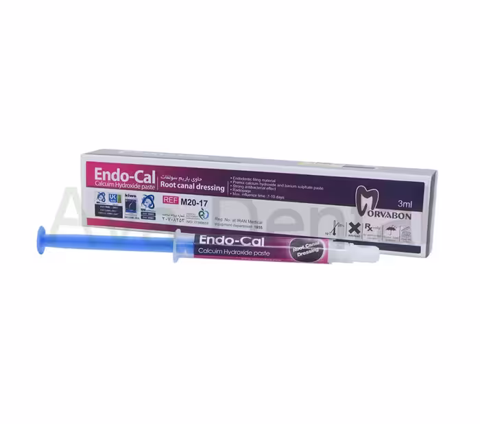 خمیر کلسیم هیدروکساید ،برای پرکردن موقت کانال، سرنگ 4.2 گرم Endo Cal مروابن