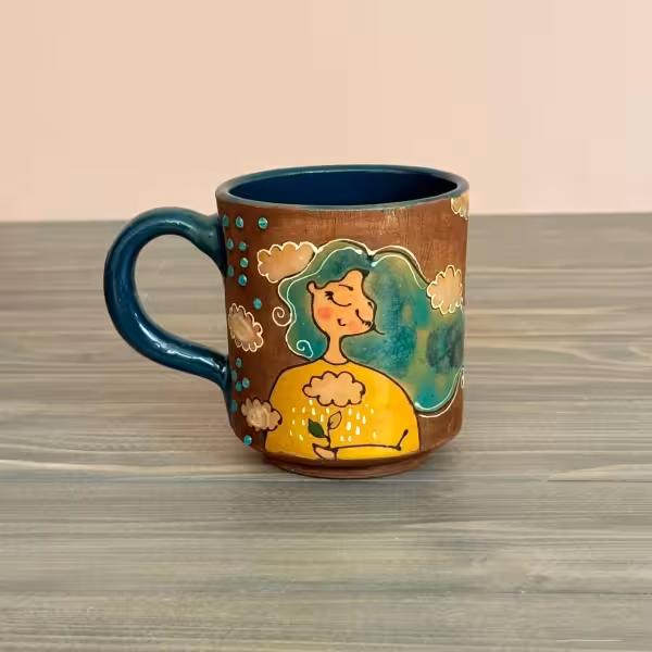ماگ رنگین گلس طرح یازده