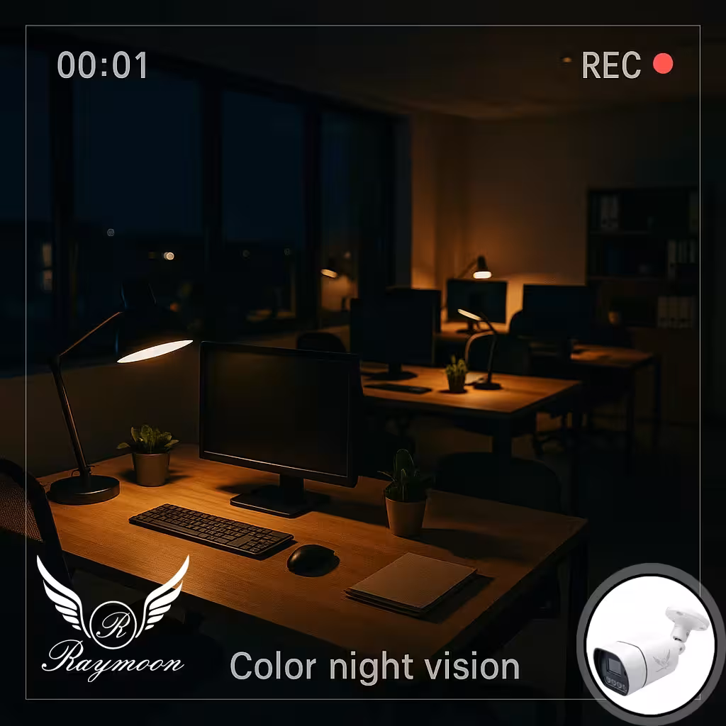 دوربین مداربسته تحت شبکه رایمون مدل پنج مگاپیکسل کد POE-60Q بسته دو عددی