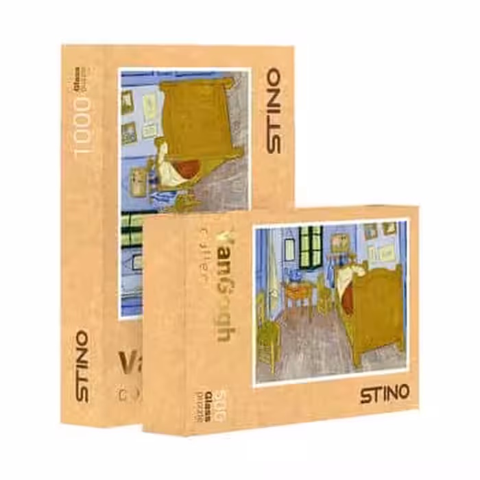 پازل شیشه ای استینو 1000 تکه طرح ونگوگ (کد 12113)،(باجعبه)