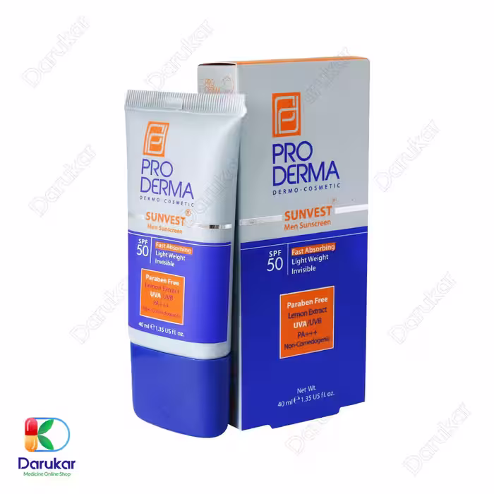 کرم ضد آفتاب فاقد چربی آقایان پرودرما SPF50 حجم 40 میلی لیتر