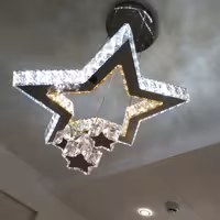 لوستر کریستالی مدرن ستاره (پس کرایه)