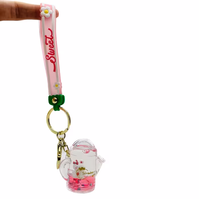 جاکلیدی مدل آکواریومی طرح خرگوش و توت فرنگی کد A6396