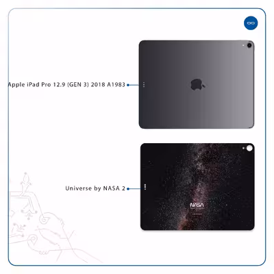 برچسب پوششی ماهوت مدل Universe-by-NASA-2 مناسب برای تبلت اپل iPad Pro 12.9 (GEN 3) 2018 A1983