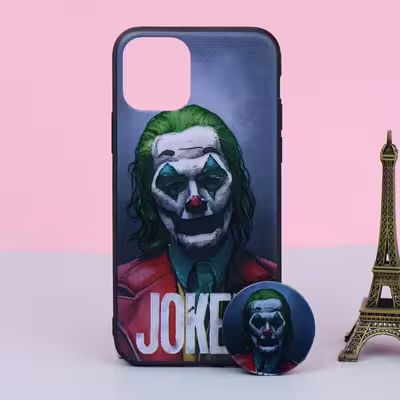 کاور مدل جوکر مناسب برای گوشی موبایل اپل iPhone 11 Pro به همراه پاپ سوکت