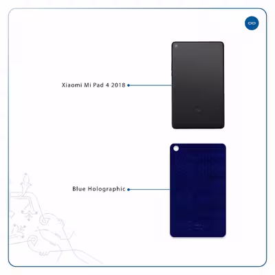 برچسب پوششی ماهوت مدل Blue-Holographic مناسب برای تبلت شیائومی Mi Pad 4 2018