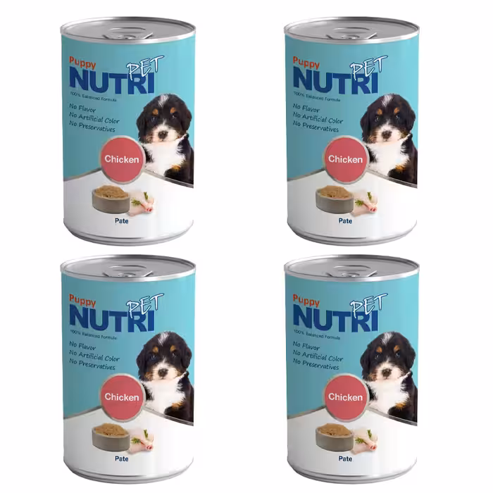 کنسرو توله سگ نوتری پت مدل Puppy وزن 425 گرم بسته 4 عددی