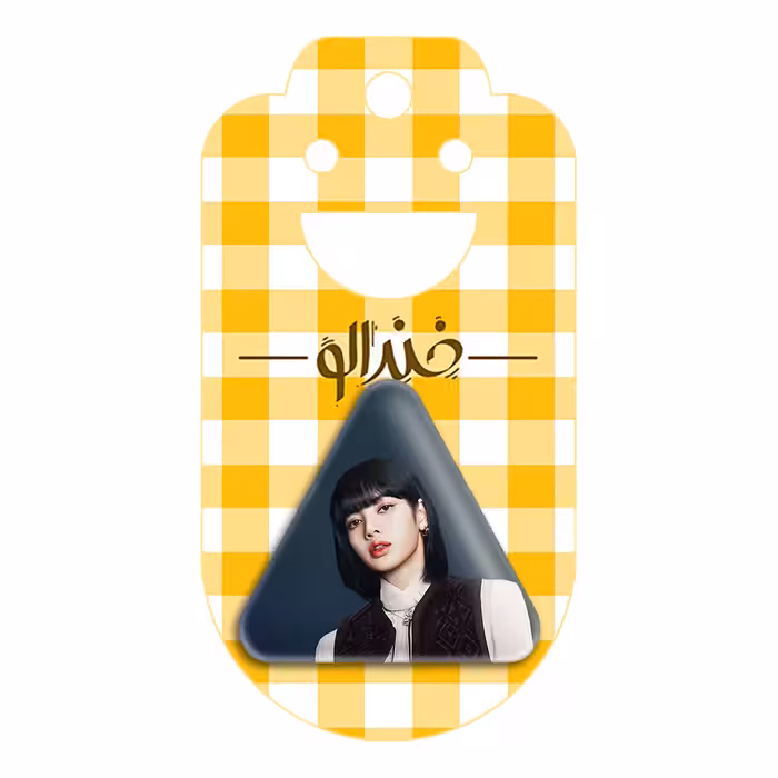 پیکسل خندالو طرح لیسا گروه بلک پینک مدل مثلثی کد 3628