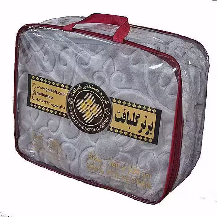 پتو گلبافت مدل گل برجسته سايز 160x220 سانتي متر