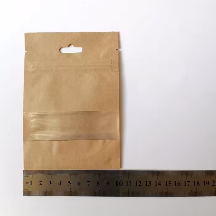 پاکت زیپ دار مدل کرافت بسته 40 عددی