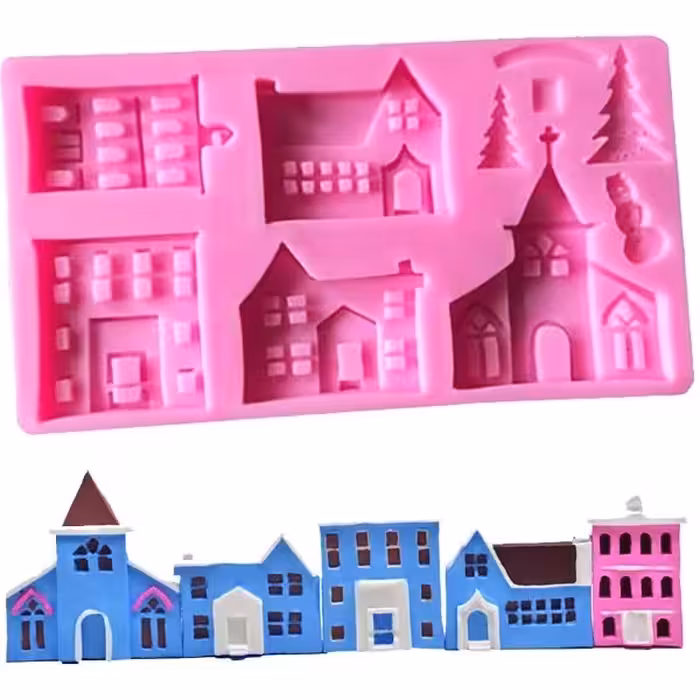 قالب فوندانت به گز مدل خانه و آپارتمان