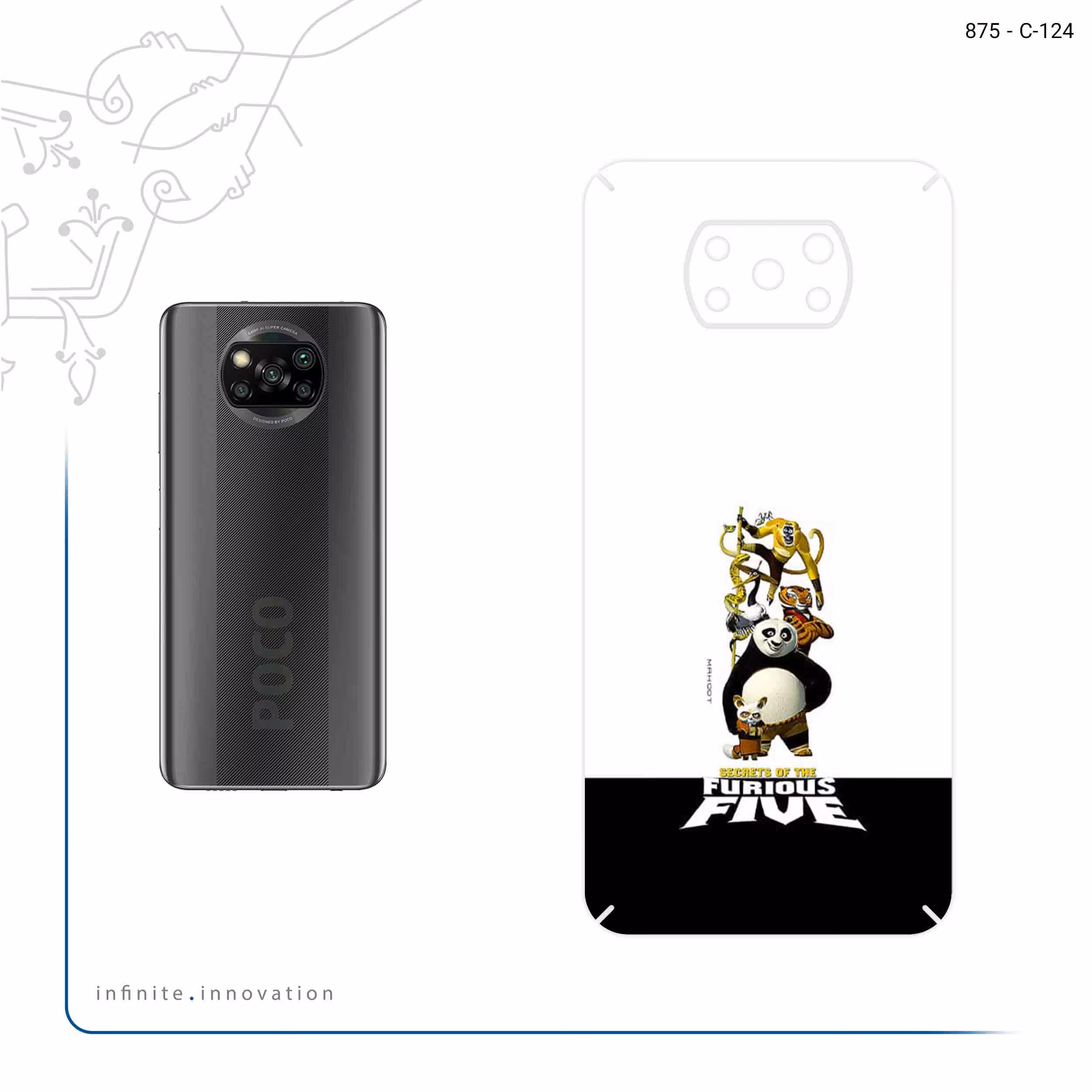 برچسب پوششی ماهوت مدل Kung Fu Panda مناسب برای گوشی موبایل شیائومی Poco X3 Pro