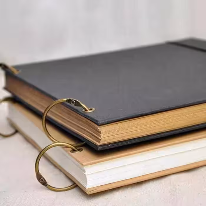 حلقه کلاسور مدل قفل دار کد antiq brass20 بسته 20 عددی