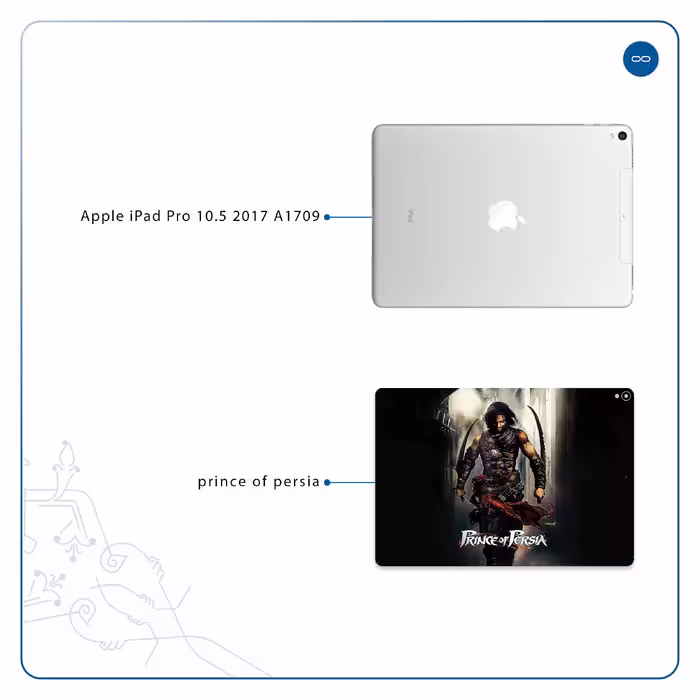 برچسب پوششی ماهوت مدل Prince of Persia مناسب برای تبلت اپل iPad Pro 10.5 2017 A1709
