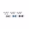 چشم عروسک مدل رزینی 7 میل کد 3 مجموعه 48 عددی