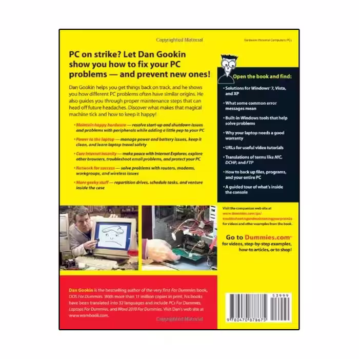 کتاب Troubleshooting And Maintaining Your PC All-in-One for Dummies اثر Dan Gookin انتشارات نبض دانش