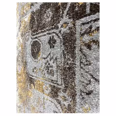 فرش ماشینی ساوین کد 4116 زمینه نقره ای