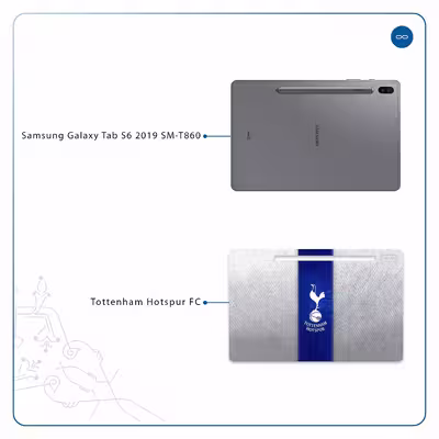 برچسب پوششی ماهوت مدل Tottenham Hotspur FC مناسب برای تبلت سامسونگ Galaxy Tab S6 2019 SM-T860