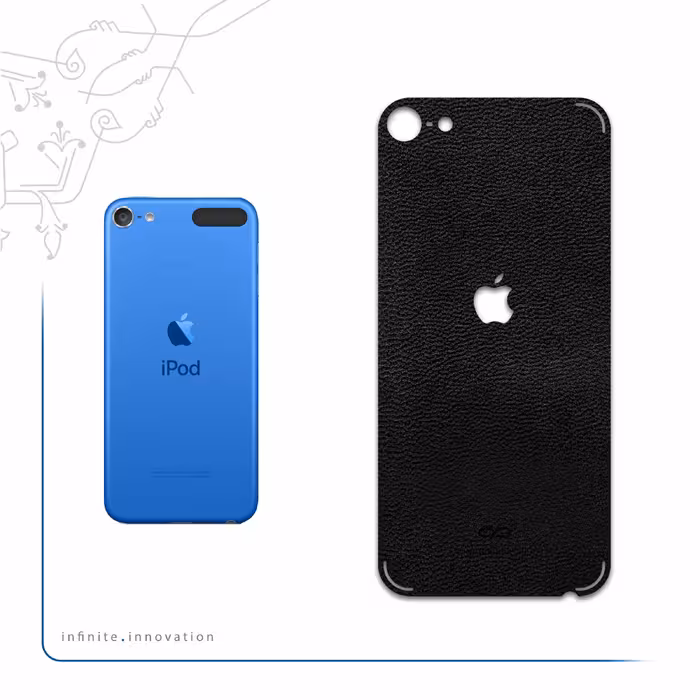 برچسب پوششی ماهوت مدل Black-Leather مناسب برای گوشی موبایل اپل iPod touch 6th generation