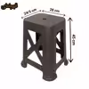 چهارپایه ناصر پلاستیک مدل حصیری کد NP-867