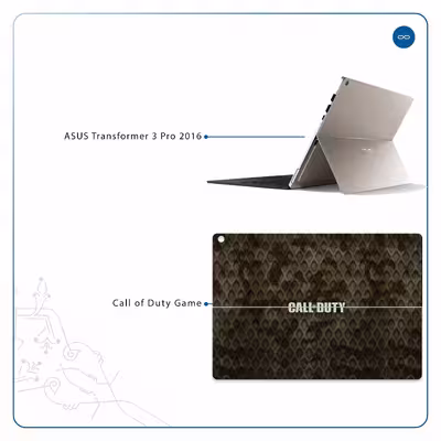 برچسب پوششی ماهوت مدل Call-of-Duty-Game مناسب برای تبلت ایسوس Transformer 3 Pro 2016