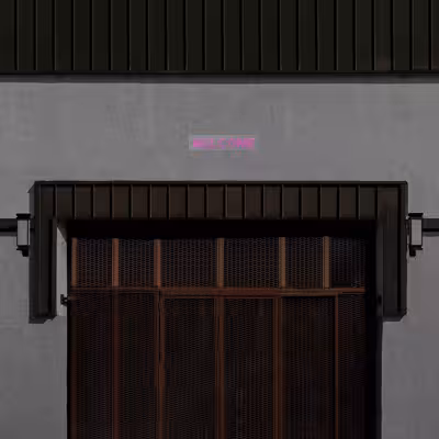 چراغ دیواری نئون دیزاین طرح Welcome_PN