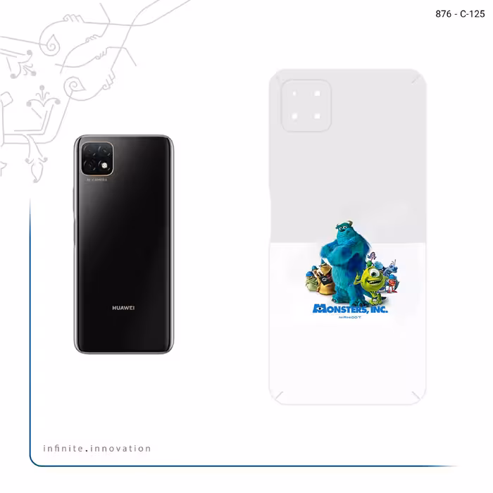 برچسب پوششی ماهوت مدل Monsters Inc مناسب برای گوشی موبایل هوآوی Nova Y60