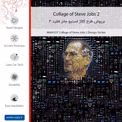 برچسب پوششی ماهوت مدل 2 Collage of Steve Jobs مناسب برای گوشی موبایل سامسونگ Galaxy M21 (2021) Edition