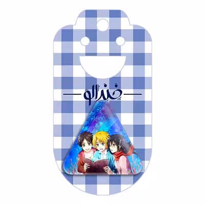 پیکسل خندالو طرح ارن و میکاسا و آرمین انیمه اتک آن تایتان مدل مثلثی کد 10970