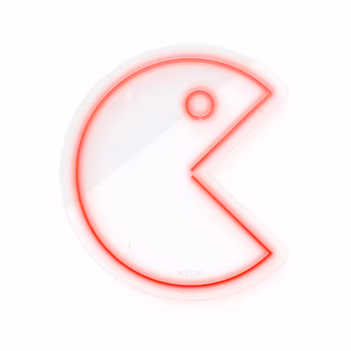 چراغ دیواری نئون دیزاین طرح Packman_RD