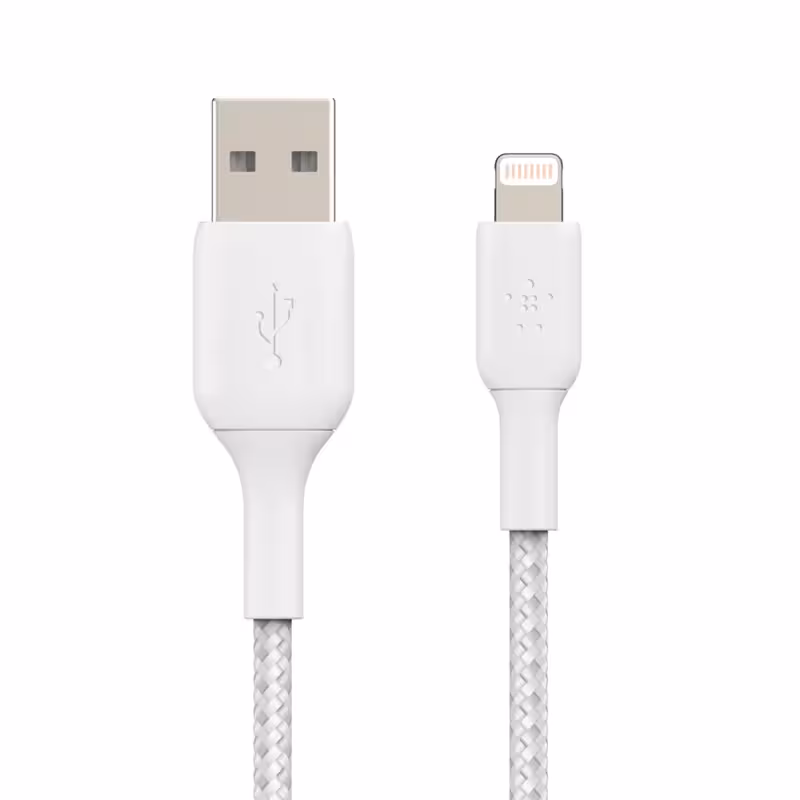 کابل تبدیل USB به لایتنینگ بلکین مدل CAA002bt1MWH طول 1 متر