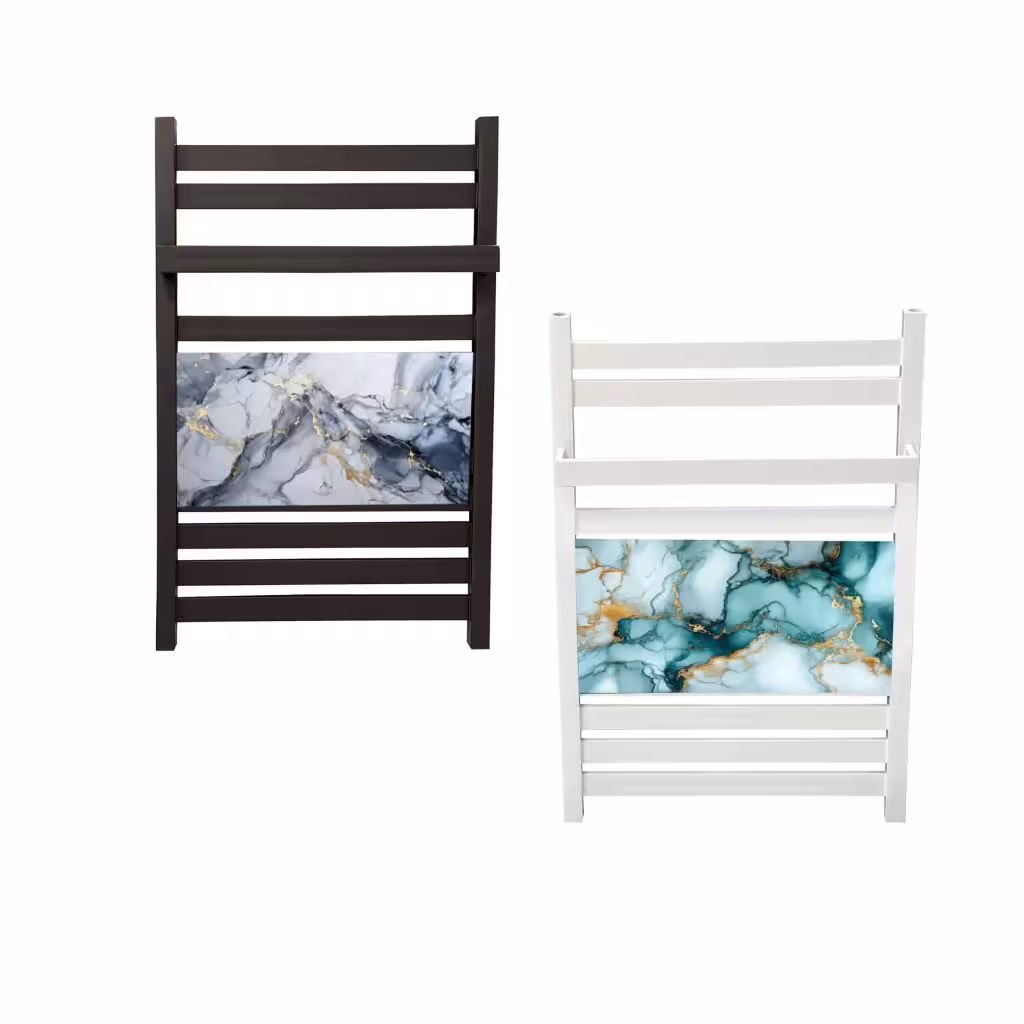 حوله خشک کن آلومینیومی هاتیپس مدل عکس دار طرح مرمر 50*80