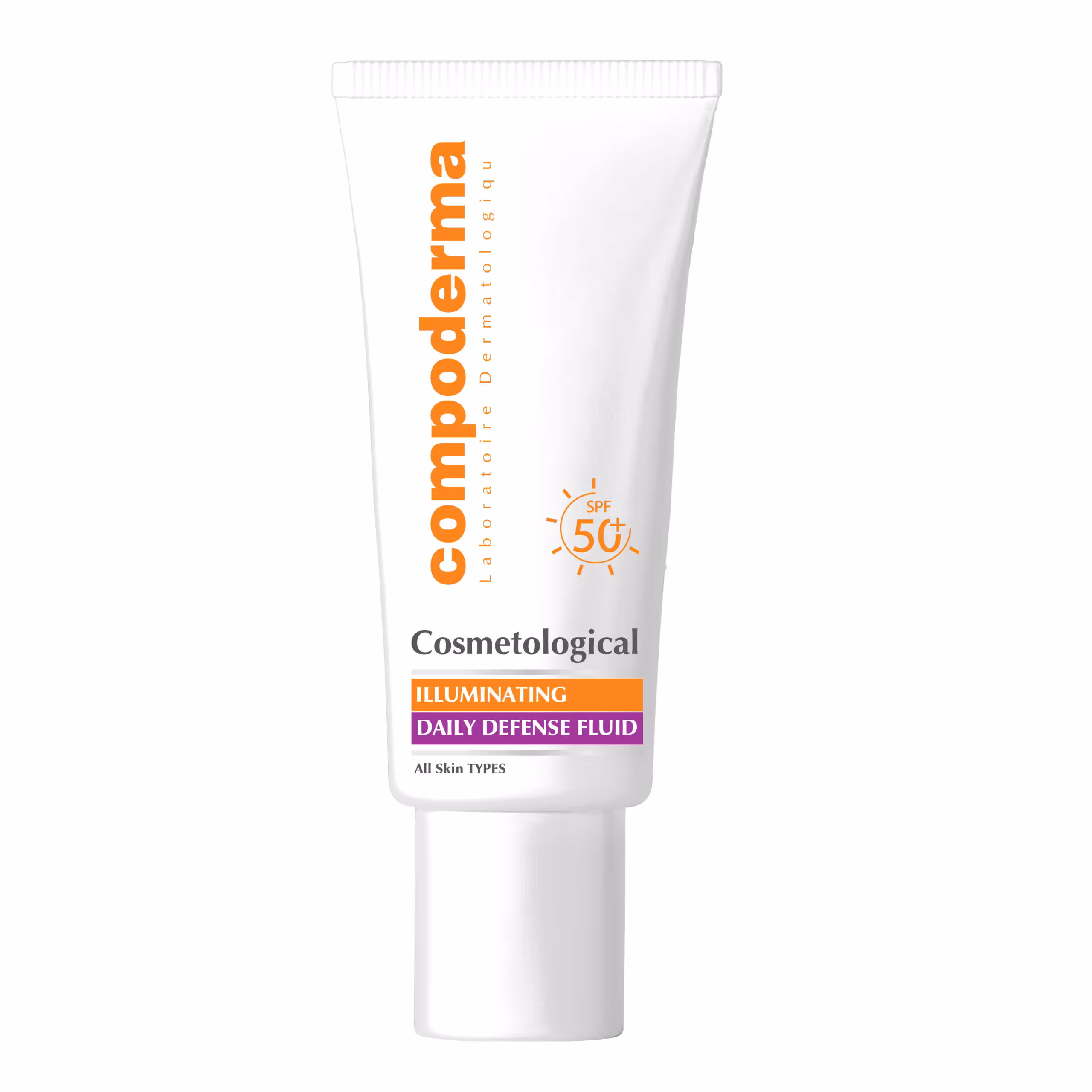 ضدآفتاب ایلومینیتینگ  SPF50 مناسب پوست مستعد لک 40ml کامپودرما COMPODERMA ILLUMINATING DEFENSE FLUID FOR ALL SKIN TYPES SPF50