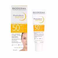 ژل کرم ضد آفتاب ضد لک و ضد پیری بایودرما  SPF50 مدل Photoderm Spot-Age بی رنگ 40 میل