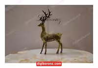 مجسمه برنجی برنزی گوزن ایستاده