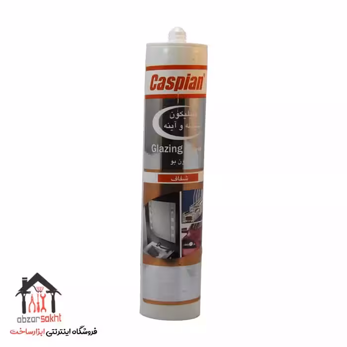 چسب سیلیکون شیشه و آینه کاسپین مدل C300 حجم 300 میلی لیتر