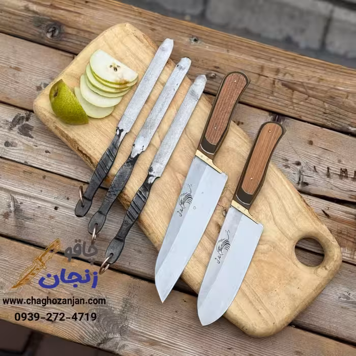 سرویس 3 پارچه چاقو قصابی مرتضی فولادی | قیمت اقتصادی