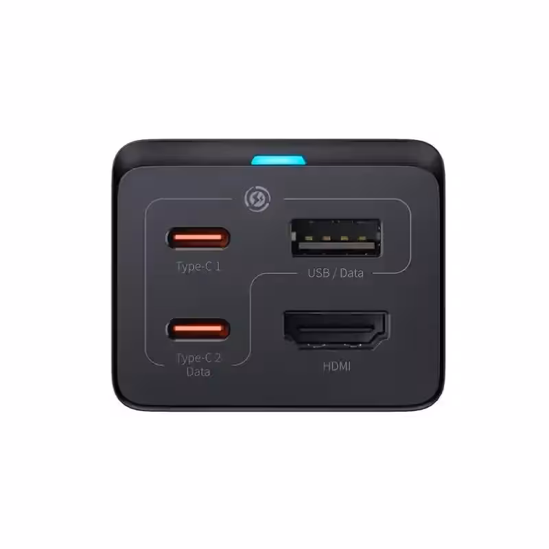 شارژر رومیزی و هاب باسئوس GaN5 Pro Fast Charging 1U 2C  HDMI توان 67 وات