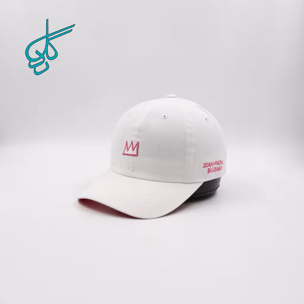 خرید کلاه نقابدار بیسبالی كتان مينیمال گلدوزي تاج ساخت ویتنام رنگ سفید کد 2816098 - ردگل