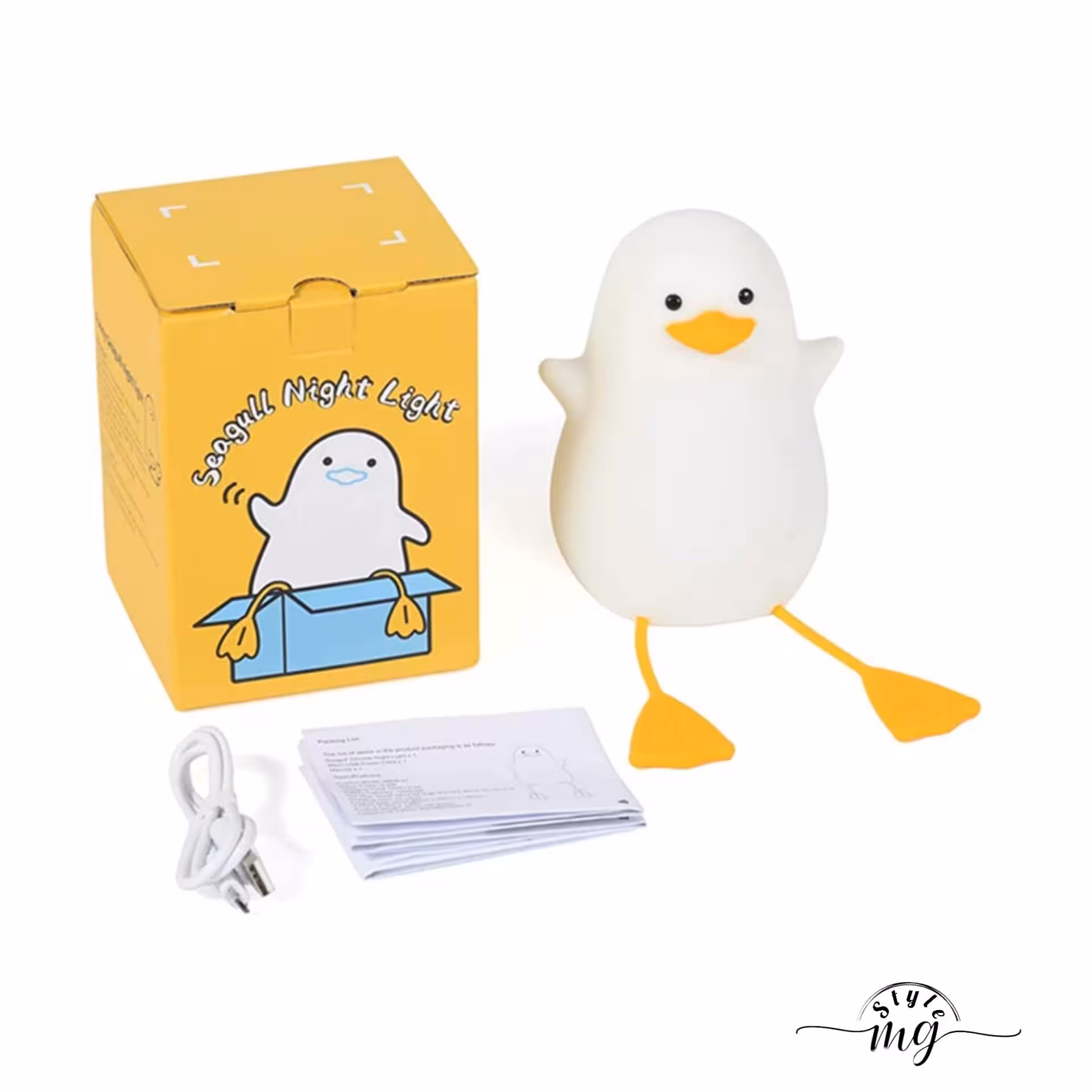 چراغ خواب اتاق خواب کودک مدل اردک جنس سیلیکونی