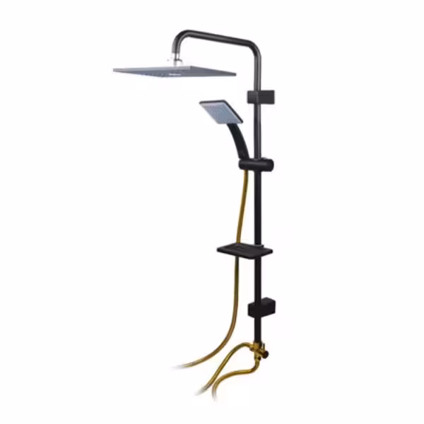 علم دوش شودر مدل آلما مشکی طلایی