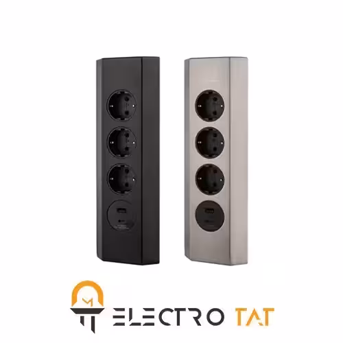 پریز روکار کنج ملونی کد 10086