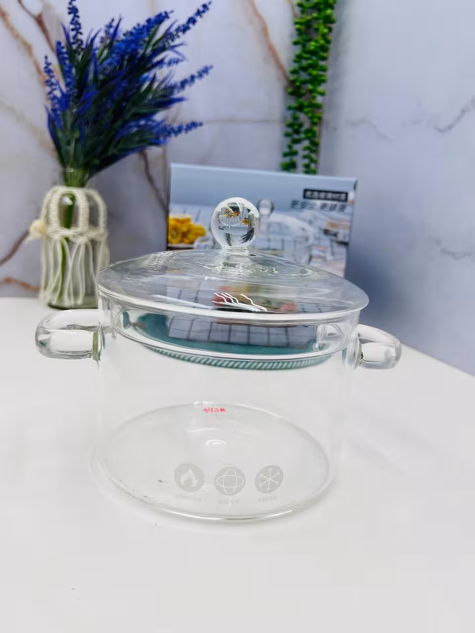 قابلمه پیرکس ساده شعله مستقیم nc14-1.3L