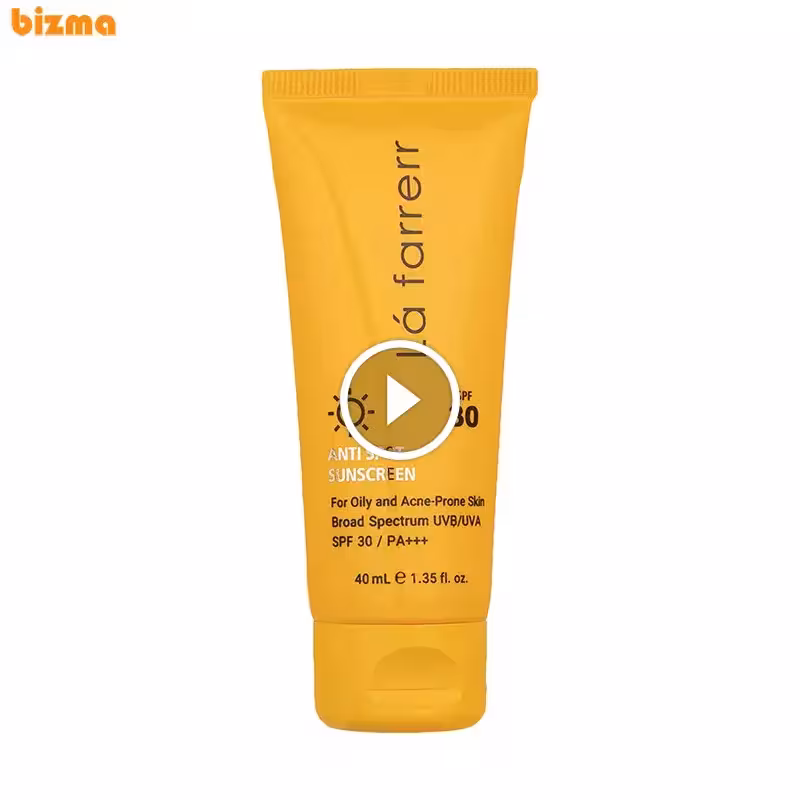 کرم ضد آفتاب بدون رنگ لافارر SPF30 مناسب پوست چرب و مستعد آکنه حجم 40 میلی‌لیتر