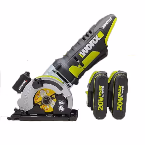 اره گردبر ماهواره ای شارژی 85 میل 20 ولت ورکس مدل 20V_85MM اصی