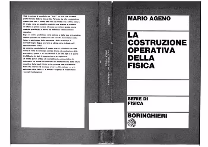 خرید و دانلود نسخه کامل کتاب La costruzione operativa della fisica